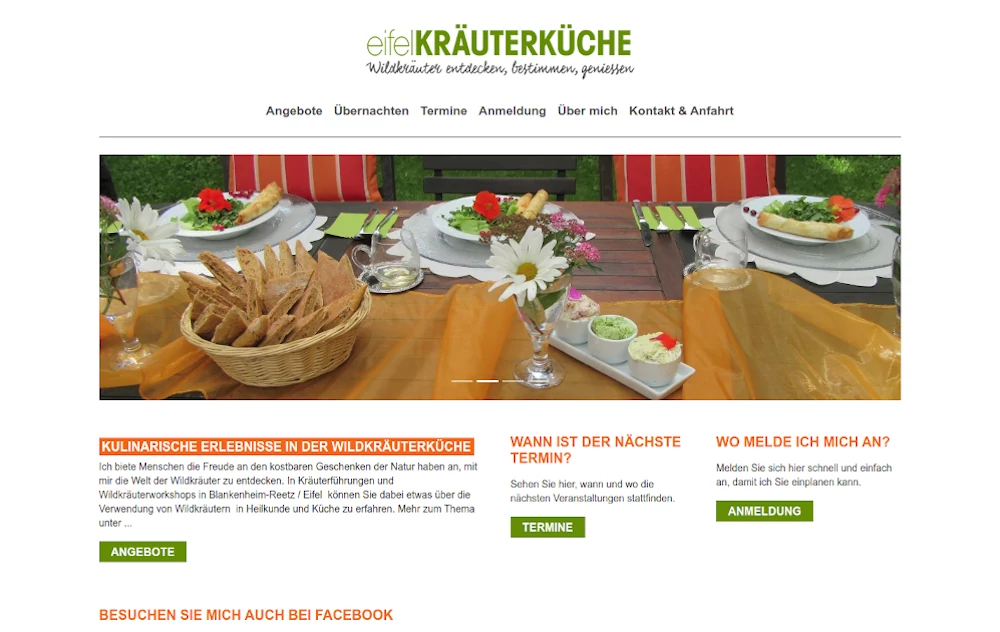 Eifel Kräuterküche - Webseite Wildkräuter entdecken, bestimmen, genießen