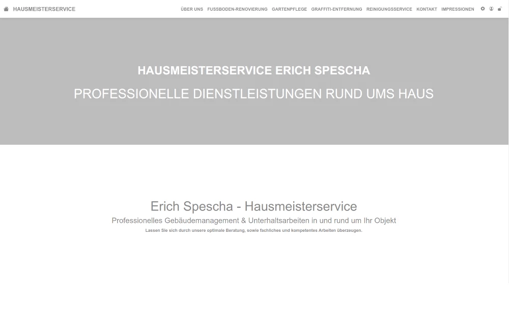 Hausmeisterservice Erich Spescha - Webseite