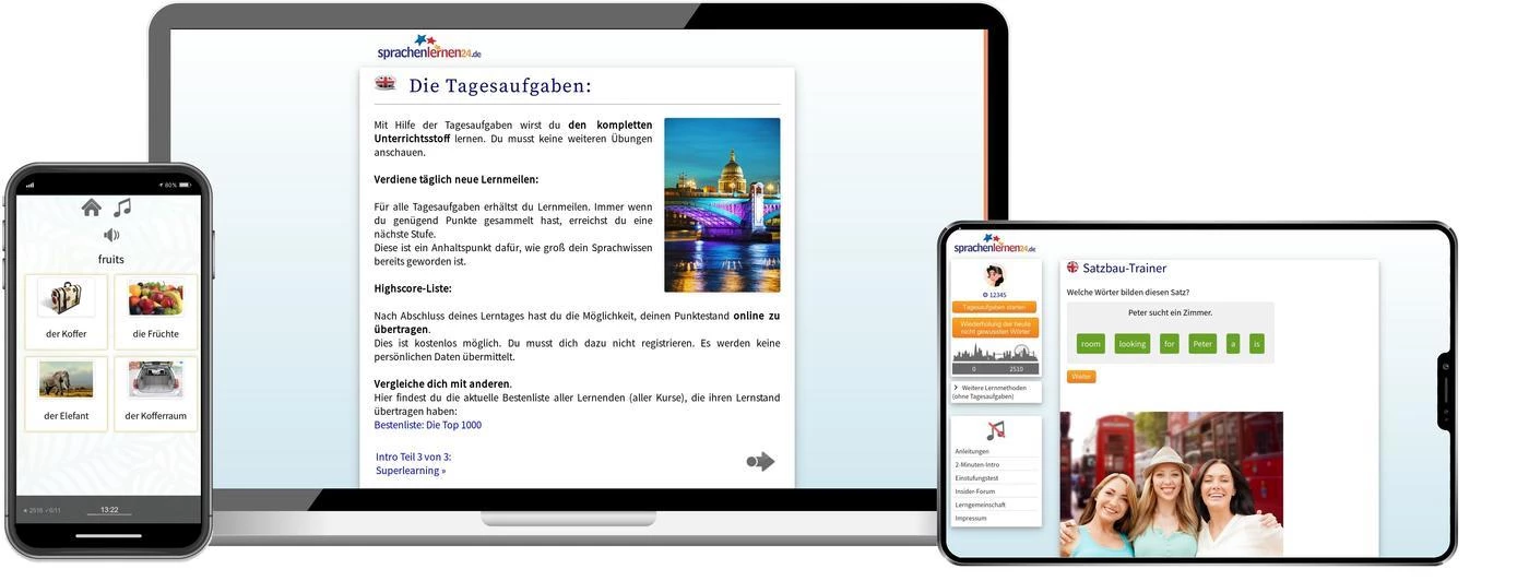 Englisch lernen, Englisch Sprachkurs Englisch lernen, Englisch Sprachkurs