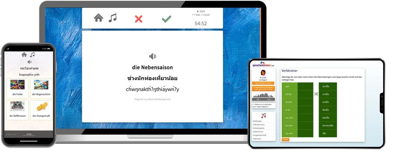 Thai lernen, Thai Sprachkurs